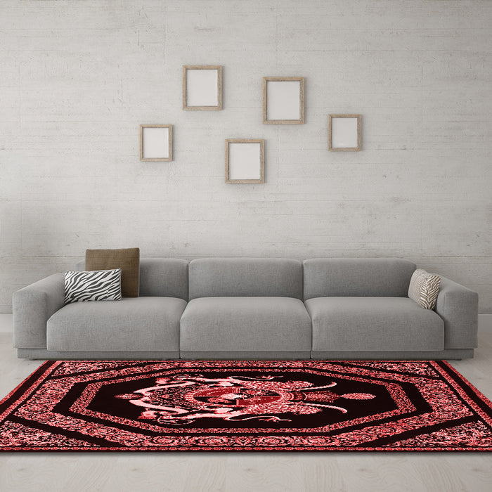 Traditional Red Washable Rugs