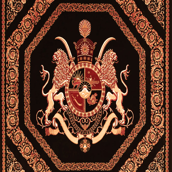 Serging Thickness of Machine Washable Persian Orange Traditional Area Rugs, wshtr3257org