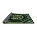 Sideview of Persian Turquoise Traditional Rug, tr3257turq