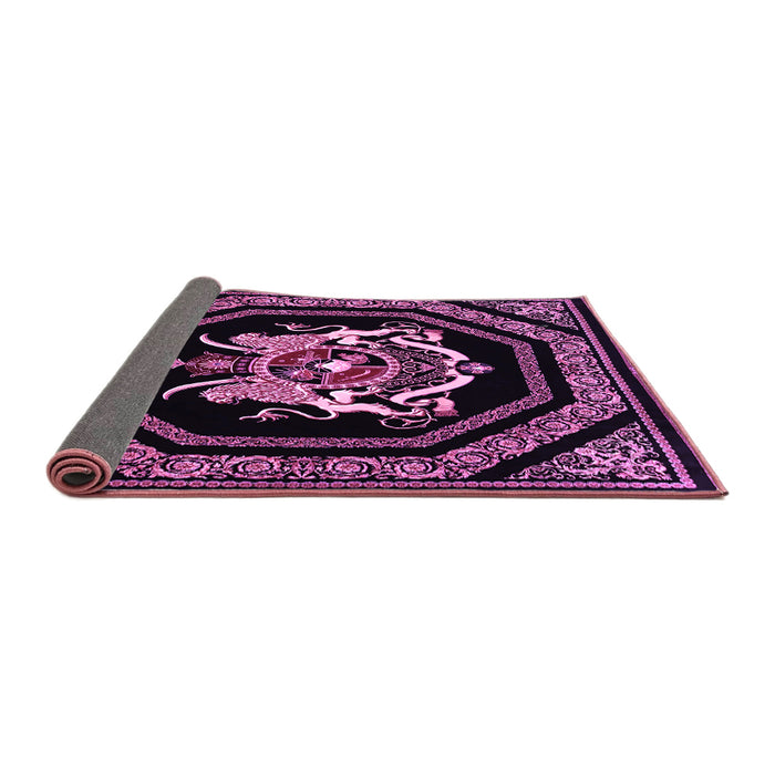 Sideview of Persian Purple Traditional Rug, tr3257pur