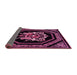 Sideview of Persian Pink Traditional Rug, tr3257pnk