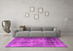 Machine Washable Persian Pink Traditional Rug in a Living Room, wshtr3258pnk