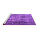 Sideview of Machine Washable Persian Purple Traditional Area Rugs, wshtr3258pur