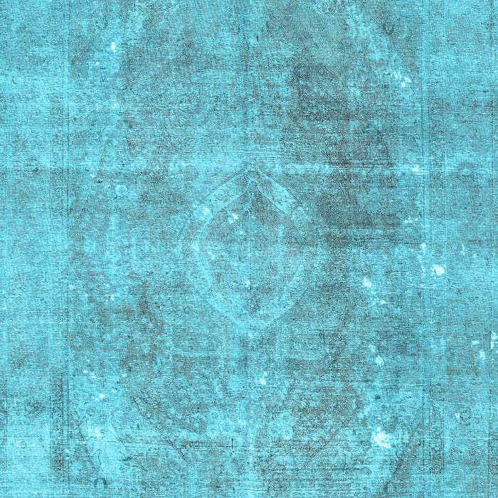 Machine Washable Persian Light Blue Traditional Rug, wshtr3259lblu