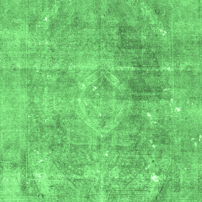 Machine Washable Persian Emerald Green Traditional Area Rugs, wshtr3259emgrn