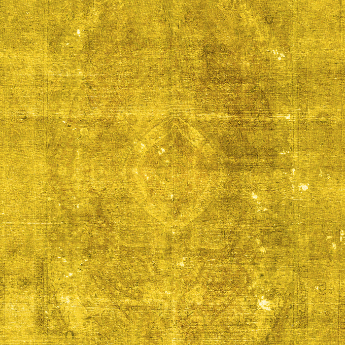 Machine Washable Persian Yellow Traditional Rug, wshtr3259yw