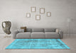 Machine Washable Persian Light Blue Traditional Rug in a Living Room, wshtr3259lblu