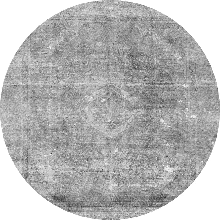 Square Persian Gray Traditional Rug, tr3259gry