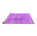 Sideview of Machine Washable Persian Purple Traditional Area Rugs, wshtr3259pur