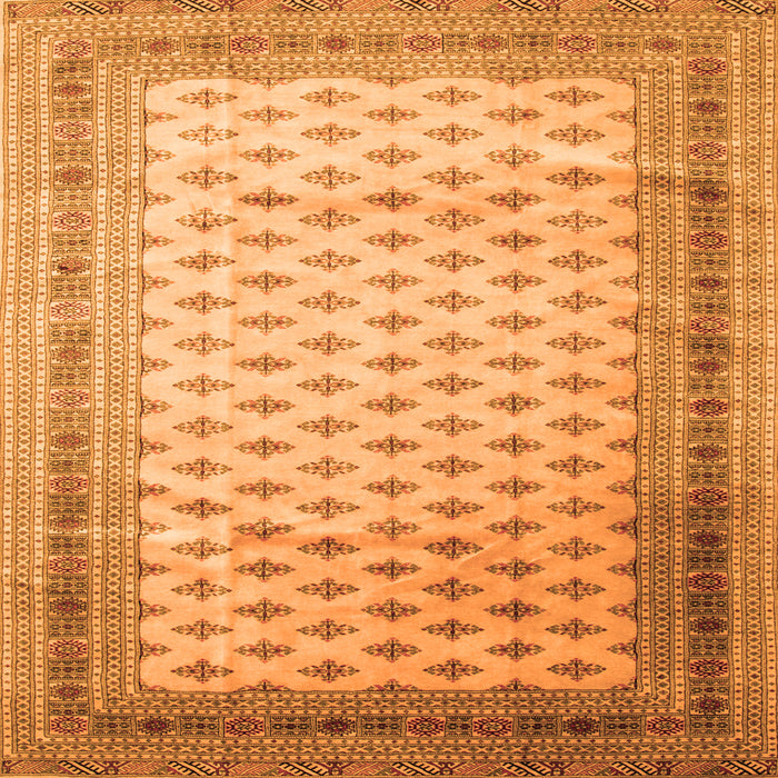 Serging Thickness of Persian Orange Traditional Rug, tr325org