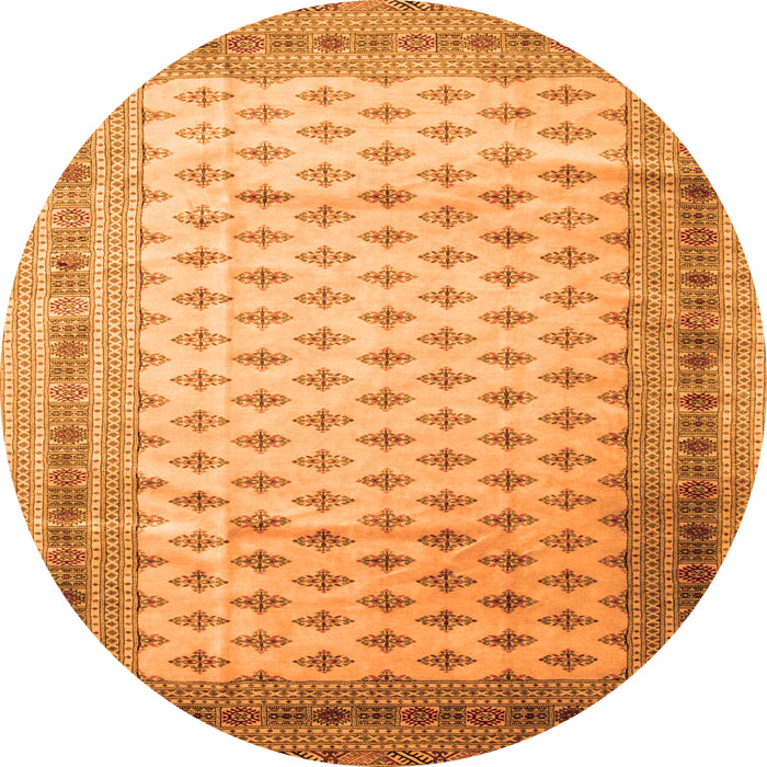 Square Persian Orange Traditional Rug, tr325org