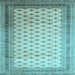 Square Persian Light Blue Traditional Rug, tr325lblu