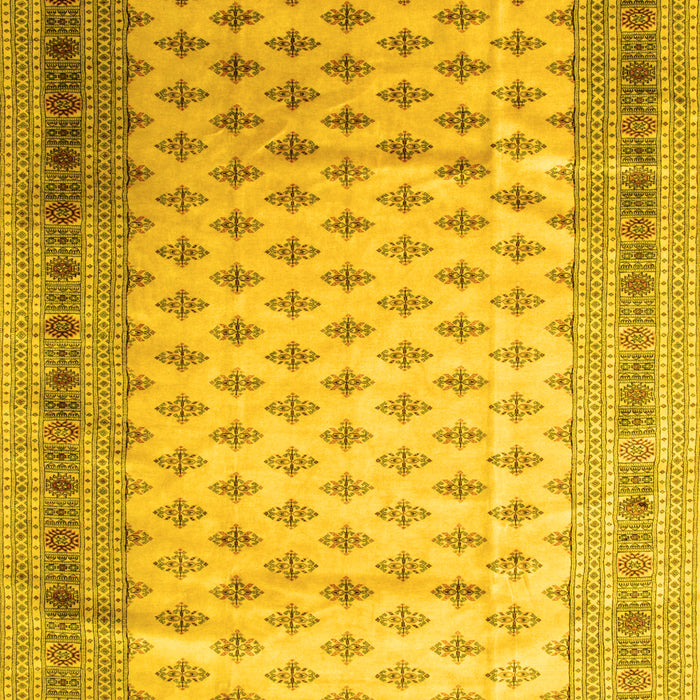 Machine Washable Persian Yellow Traditional Rug, wshtr325yw