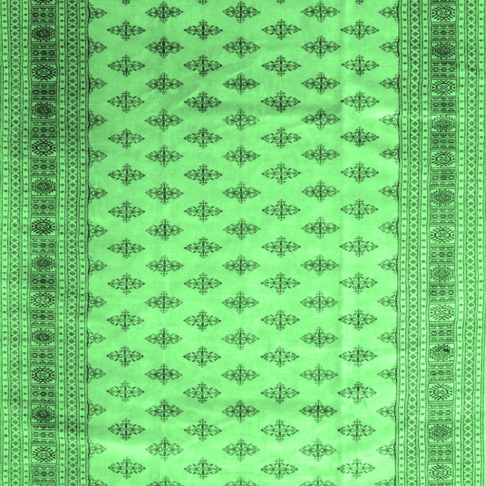 Machine Washable Persian Emerald Green Traditional Area Rugs, wshtr325emgrn