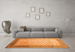 Machine Washable Persian Orange Traditional Area Rugs in a Living Room, wshtr325org