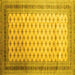 Square Persian Yellow Traditional Rug, tr325yw