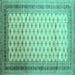 Square Persian Turquoise Traditional Rug, tr325turq