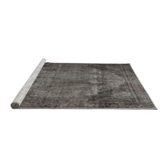 Sideview of Machine Washable Traditional Granite Gray Rug, wshtr3260