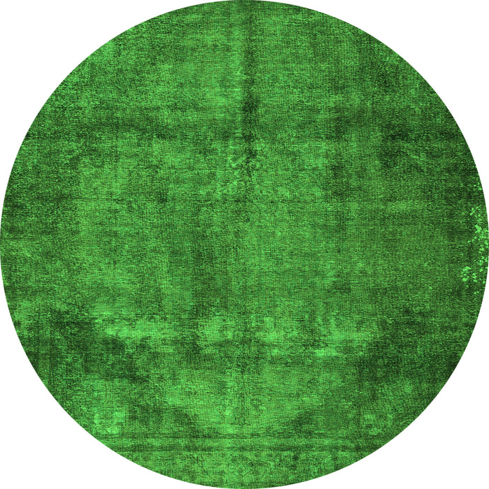 Square Persian Green Traditional Rug, tr3260grn