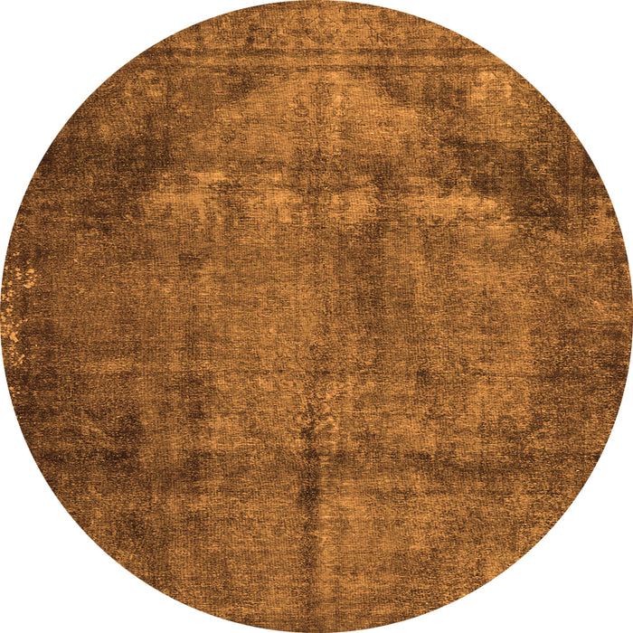 Square Persian Orange Traditional Rug, tr3260org