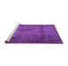 Sideview of Machine Washable Persian Purple Traditional Area Rugs, wshtr3260pur