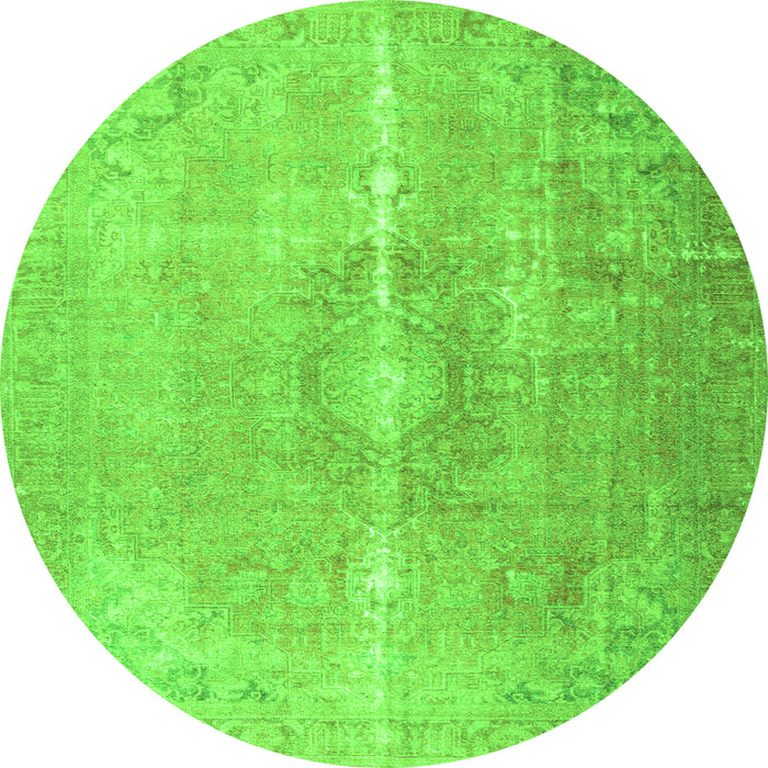 Machine Washable Persian Green Traditional Area Rugs, wshtr3261grn