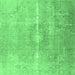 Square Persian Emerald Green Traditional Rug, tr3261emgrn