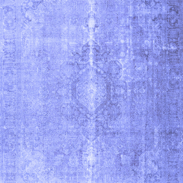 Machine Washable Persian Blue Traditional Rug, wshtr3261blu