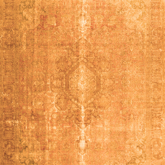 Serging Thickness of Machine Washable Persian Orange Traditional Area Rugs, wshtr3261org