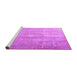 Sideview of Machine Washable Persian Purple Traditional Area Rugs, wshtr3261pur