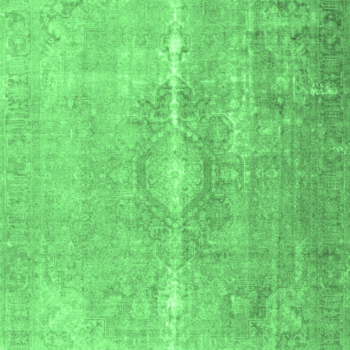 Machine Washable Persian Emerald Green Traditional Area Rugs, wshtr3261emgrn