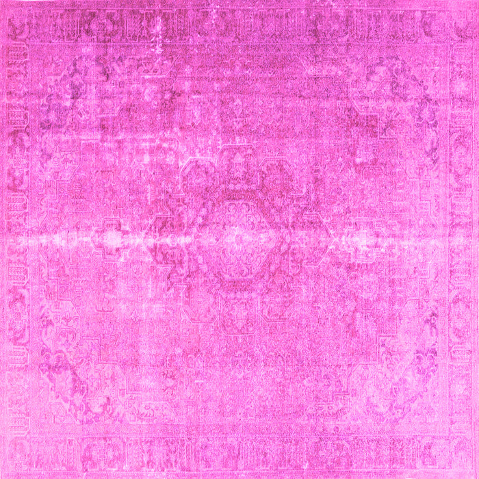 Square Persian Pink Traditional Rug, tr3261pnk