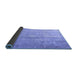 Sideview of Persian Blue Traditional Rug, tr3261blu