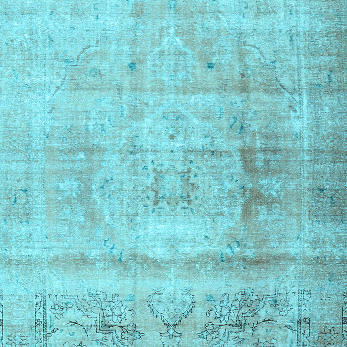 Machine Washable Persian Light Blue Traditional Rug, wshtr3262lblu