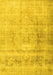 Machine Washable Persian Yellow Traditional Rug, wshtr3262yw