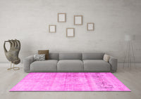 Machine Washable Persian Pink Traditional Rug, wshtr3262pnk