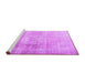 Sideview of Machine Washable Persian Purple Traditional Area Rugs, wshtr3262pur