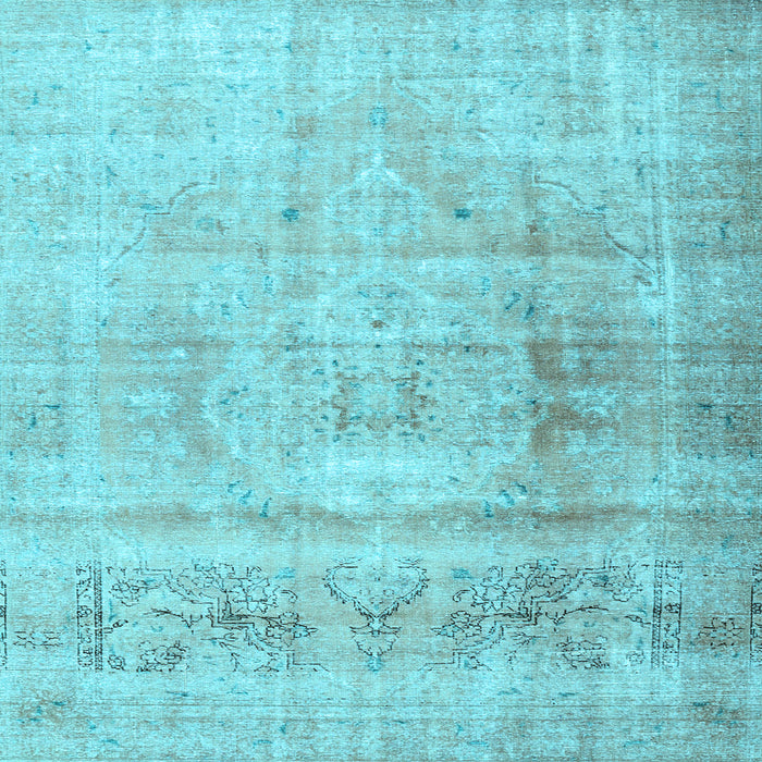 Square Persian Light Blue Traditional Rug, tr3262lblu