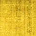 Square Persian Yellow Traditional Rug, tr3262yw