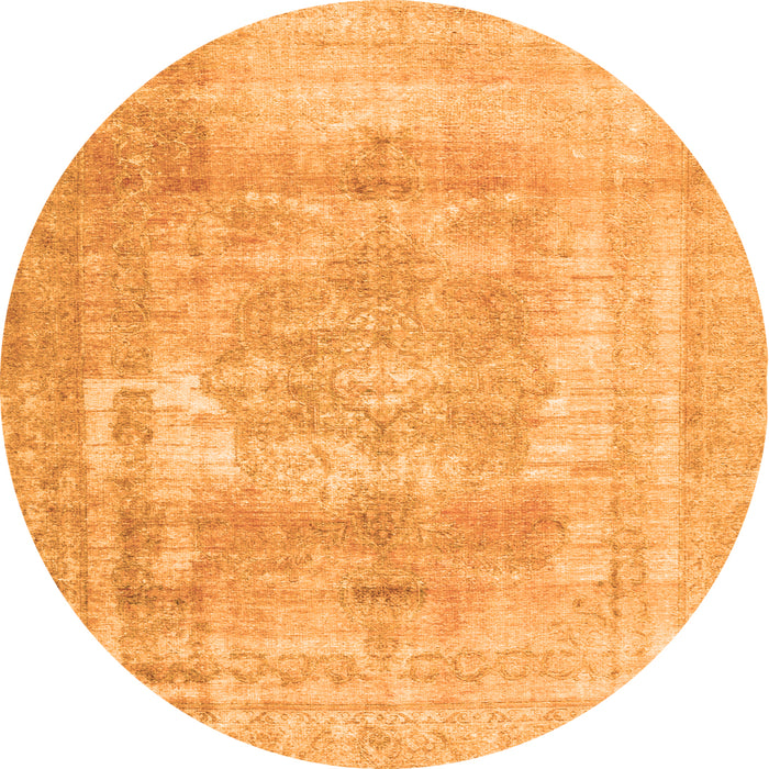 Square Persian Orange Traditional Rug, tr3263org