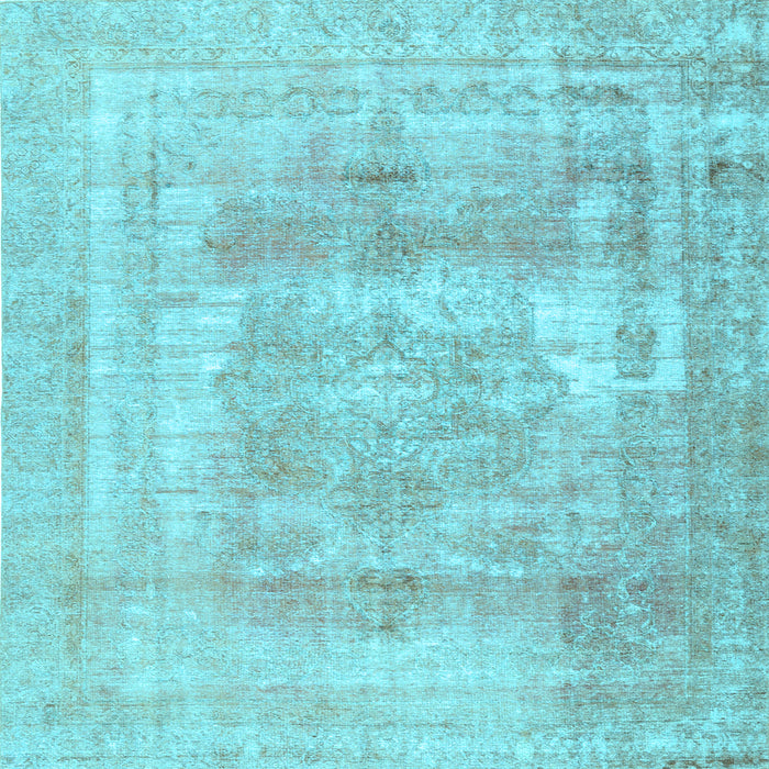 Square Persian Light Blue Traditional Rug, tr3263lblu