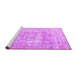 Sideview of Machine Washable Persian Purple Traditional Area Rugs, wshtr3263pur