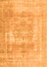 Serging Thickness of Machine Washable Persian Orange Traditional Area Rugs, wshtr3263org