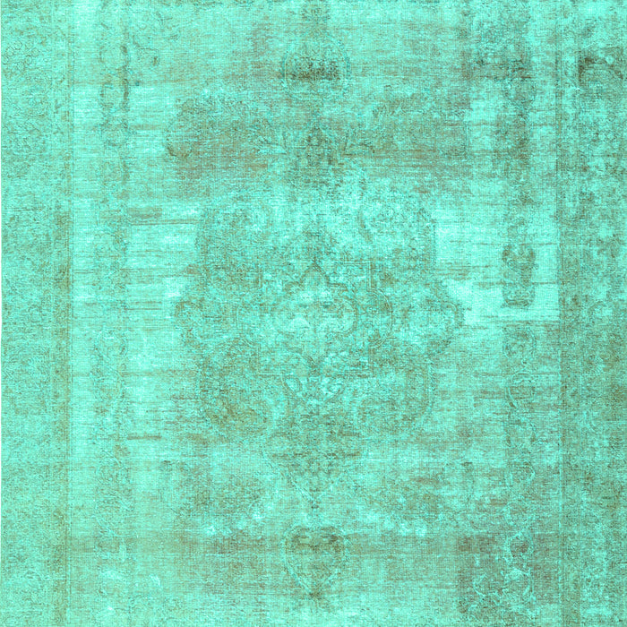 Machine Washable Persian Turquoise Traditional Area Rugs, wshtr3263turq