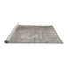 Sideview of Machine Washable Traditional Rose Dust Purple Rug, wshtr3264