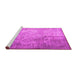 Sideview of Machine Washable Persian Pink Traditional Rug, wshtr3264pnk