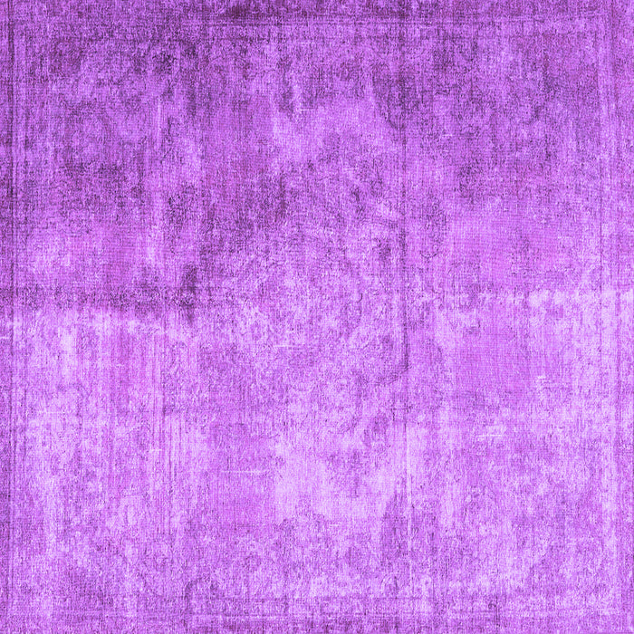 Square Machine Washable Persian Purple Traditional Area Rugs, wshtr3264pur