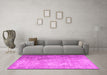 Machine Washable Persian Pink Traditional Rug in a Living Room, wshtr3264pnk