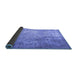 Sideview of Persian Blue Traditional Rug, tr3264blu