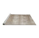 Sideview of Machine Washable Traditional Desert Sand Beige Rug, wshtr3265